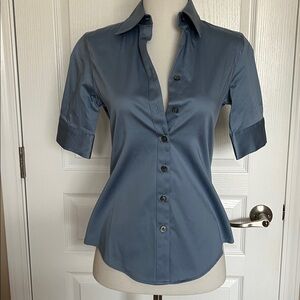NWT Banana Republic Blue Button-Down Shirt 00